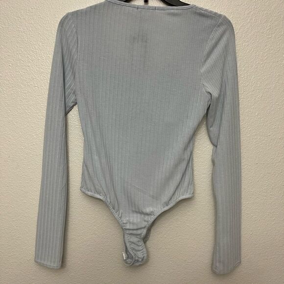 Nasty Gal Soft Rib Sweetheart Bodysuit NWT Size 8 - Picture 2 of 5